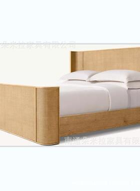 RH美式实木高端豪华别墅房卧室实木床婚床大号床