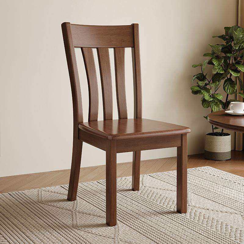 全实木椅子餐椅家用凳子靠背椅简约现代中式餐厅木头椅饭店餐桌椅