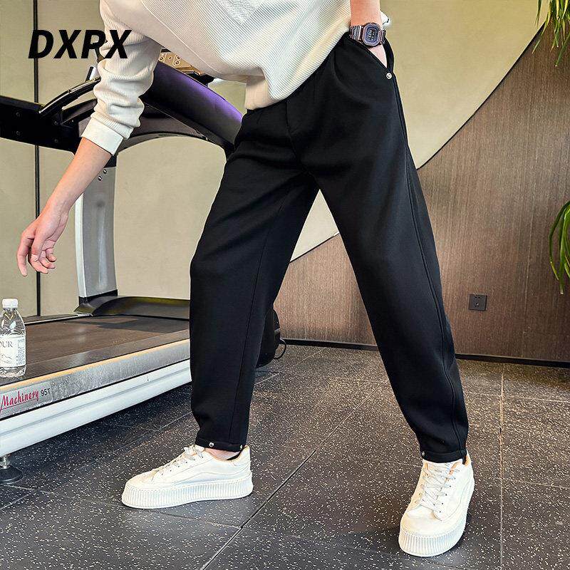 DXPX品牌专柜弯刀裤子男款春秋季设计感直筒运动裤2026新款休闲裤