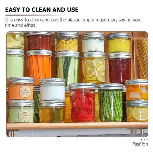 8 Pcs Mini Mason Jars Storage for Kitchen Aluminum Cap