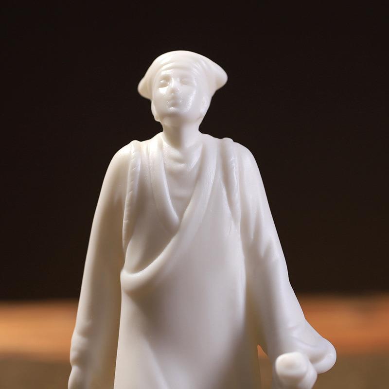 陶瓷书生仿古摆件禅意人物客厅家居书房办公室桌面玄关装饰品