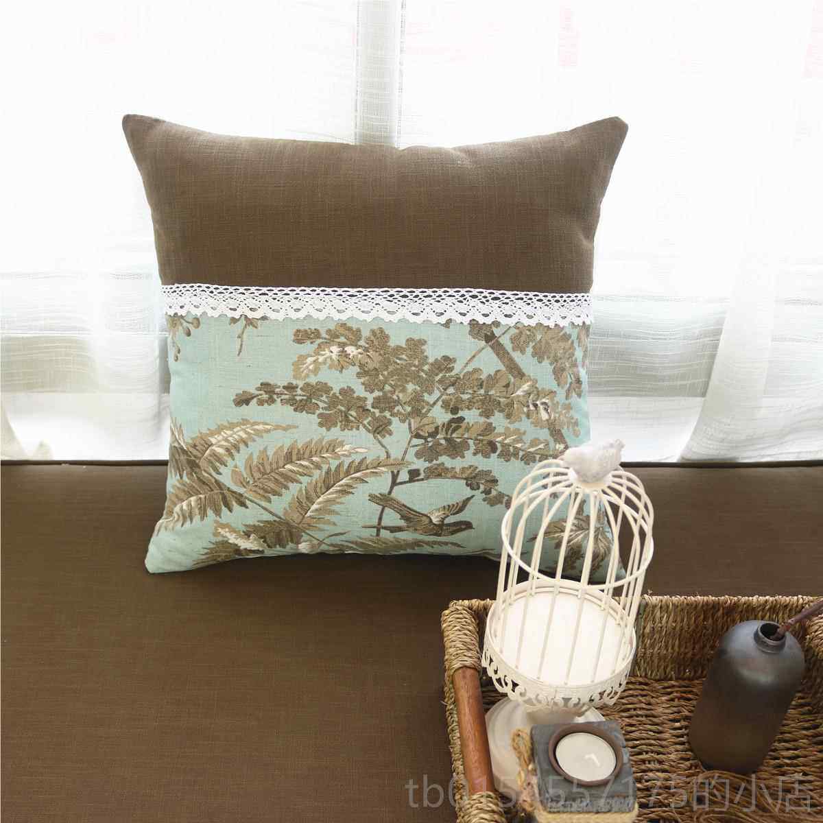 正品美含式乡村园风格飘窗抱枕靠垫沙发床头靠午睡学生枕芯田包邮