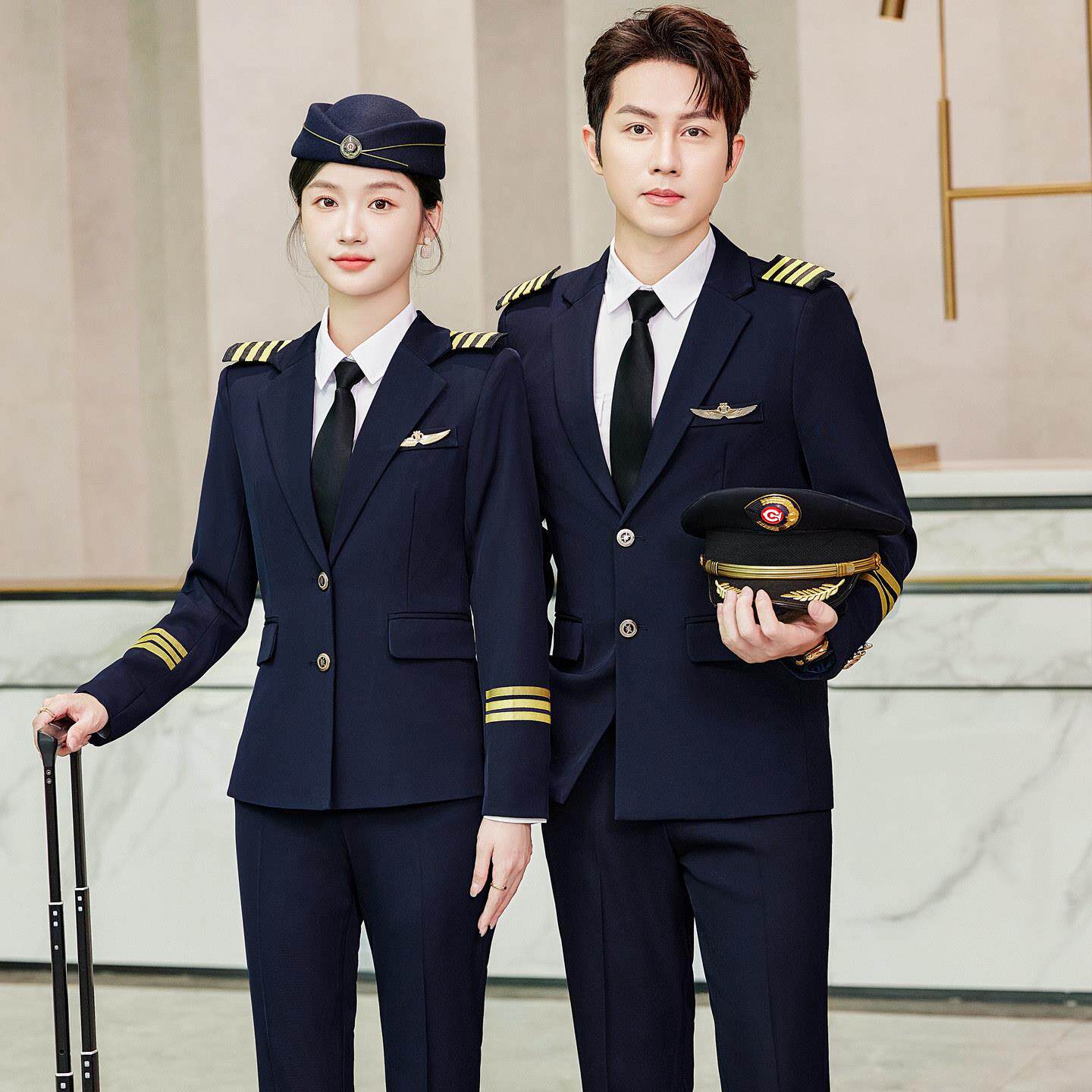 男女军鼓队仪仗队演出服套装学校合唱团文工团乐队表演服航空西服