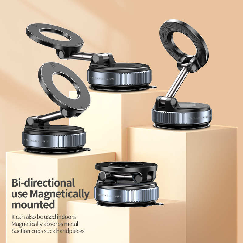 Magnetic Suction Phone HolderMagsafe磁吸手机支架真空吸盘吸附