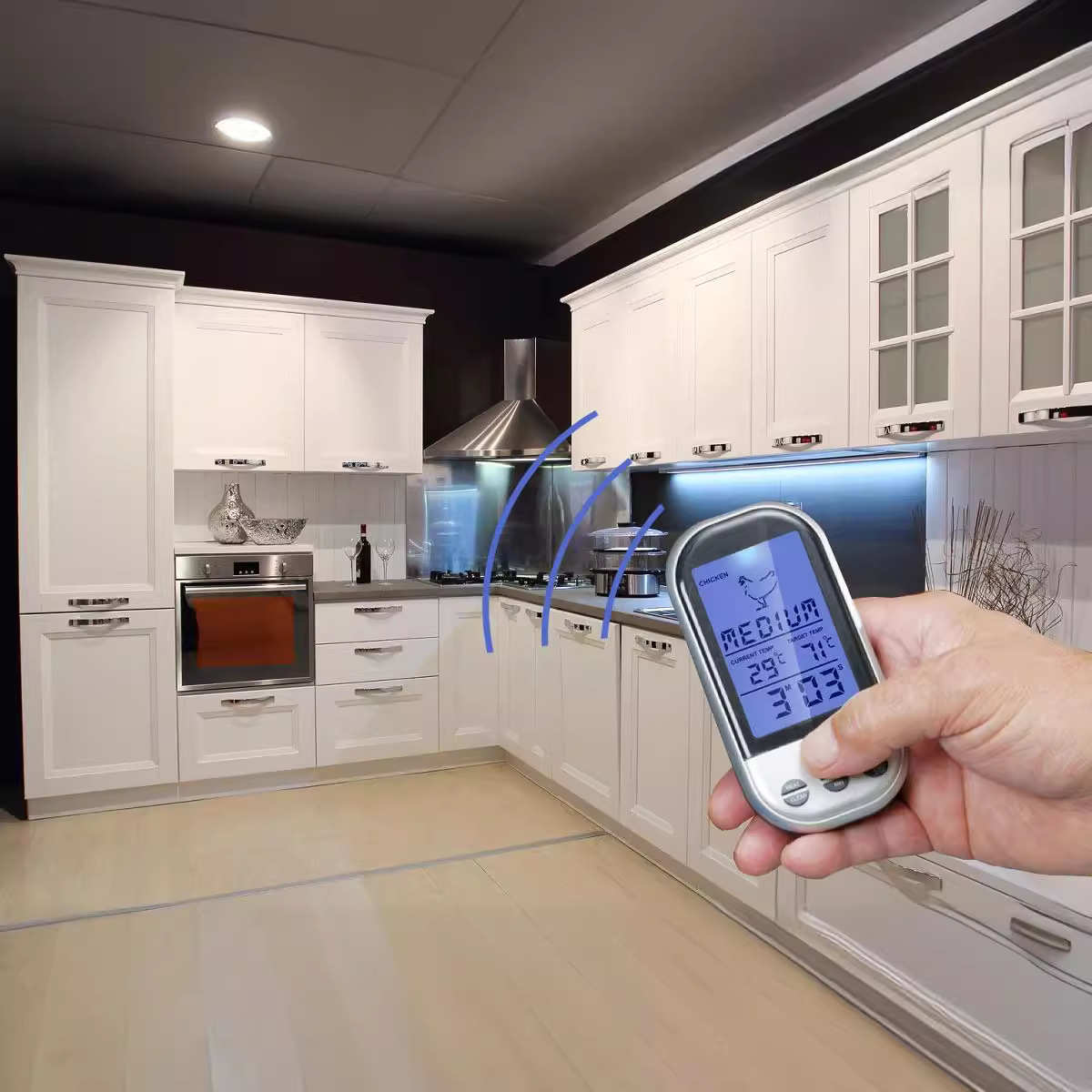 无线食品温度计 厨房 烧烤架 无线电子温度计