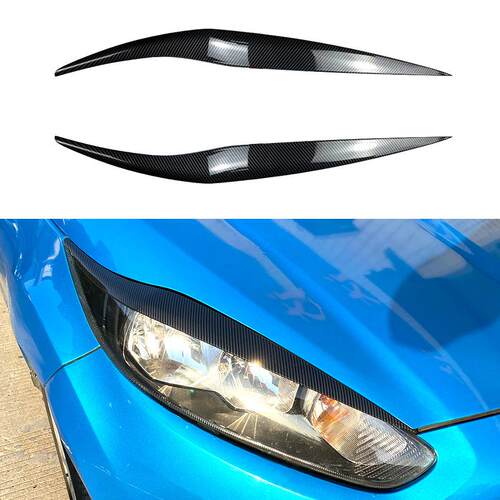 适用福特嘉年华 Fiesta MK6.5 2013-2017前大灯灯眉外饰车贴改装