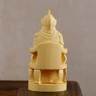 黄杨木雕真武大帝玄武雕像摆件人物圆雕传统木质工艺品家居收藏品