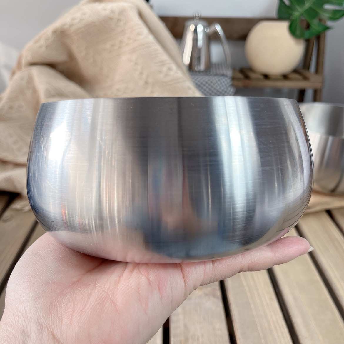 9V7T化缘系列304不锈钢碗泡面碗家用大号 料理碗全钢大饭碗冷面碗