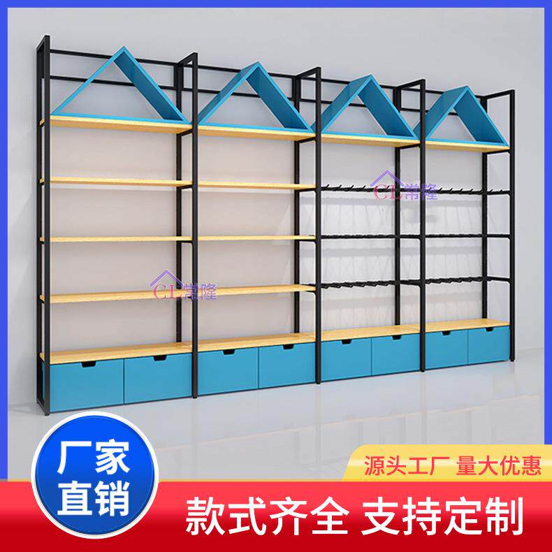 文具全店设计文具店用货架钢木展示架书店办公用品文体店笔架货柜