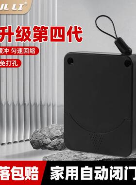 No-drill door closer with buffer, automatic door closing dev