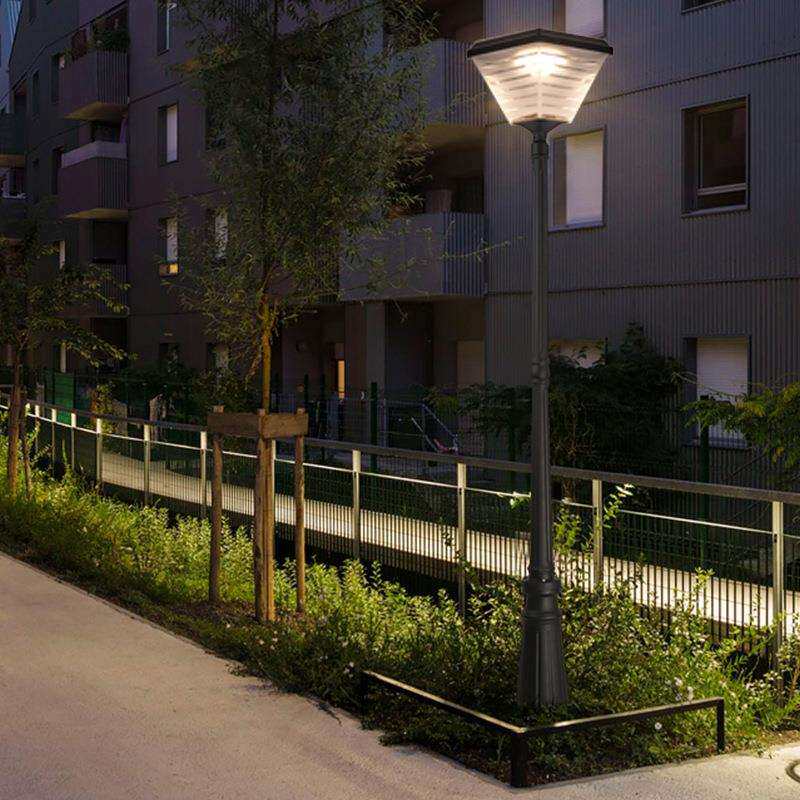 多头高杆一体化太阳能照明庭院灯 户外新农村草坪广场市电led路灯