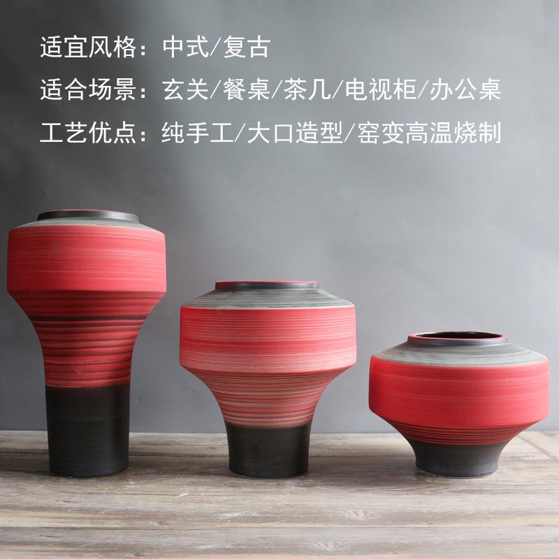 现代简约陶瓷花瓶摆件室内客厅家居装饰品家具隔断案几电视柜摆设