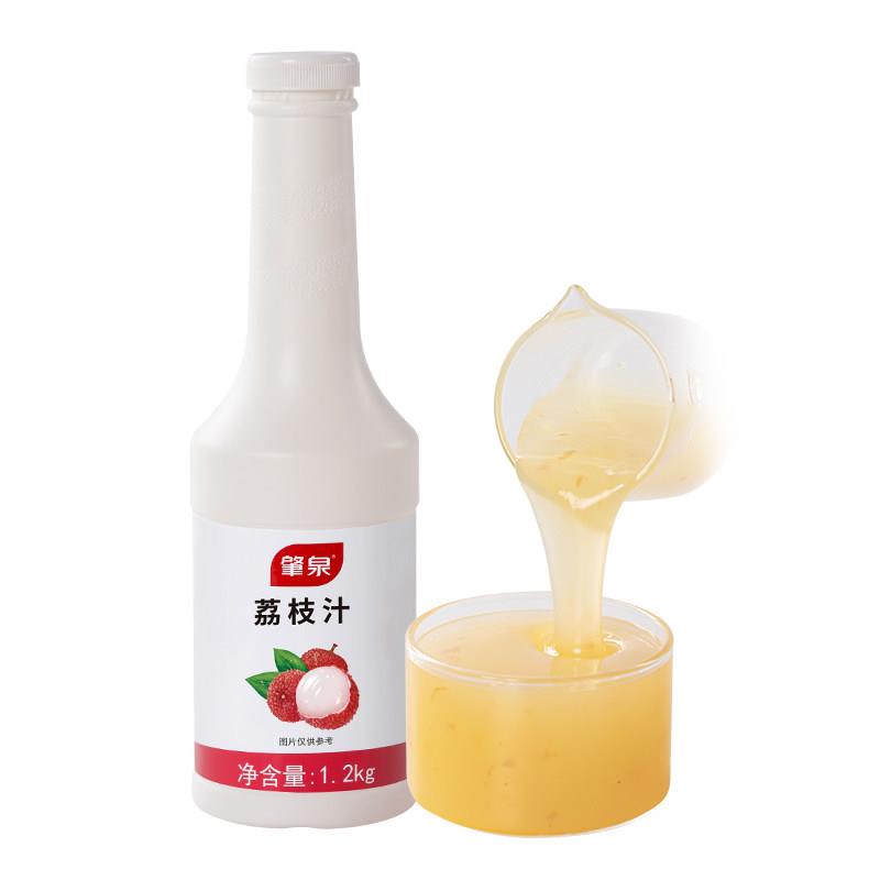 荔枝汁饮料多肉粉荔鲜果茸浓缩果浆霸气水果茶奶茶店商用果酱原料