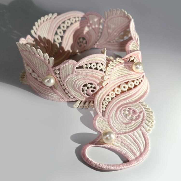 爱丽舍法式窗帘水溶刺绣绑带客厅卧室阳台民宿设计师样板间软装