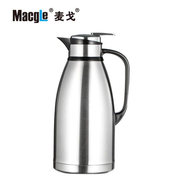 不锈钢双层真空保冷保温壶餐厅饮料茶水服务壶咖啡壶厂家