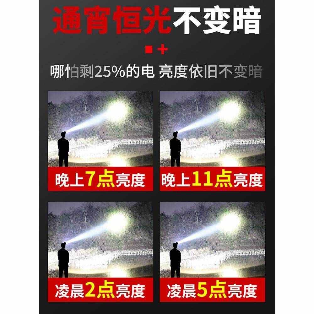 感头锂灯强光充电超亮头戴式户外照明野外钓鱼电灯9812筒超长续航