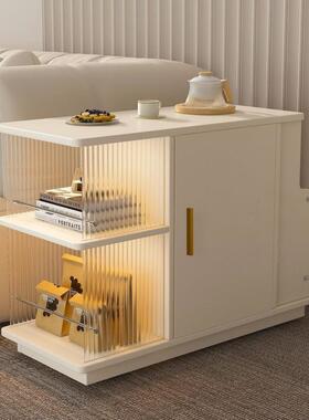 可移动PQE茶边几沙发边柜茶小户型水柜木带轮客厅几实置物架子床