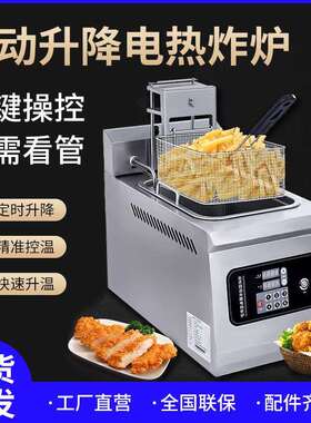 商用电炸炉台式小型油炸机单缸双炸锅商用电热立式油条机炸串机