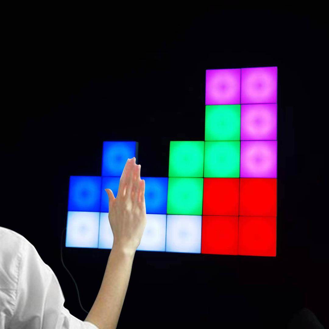 供应亚马逊七彩氛围灯室内墙壁灯装饰自由拼接壁灯奇光板