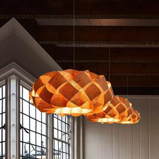 东南亚南瓜餐厅吊灯简约客厅卧室书房装 店阳台民宿餐桌灯 饰灯服装