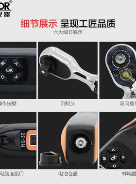 胜利预置式扭力扳手力矩扳手可调公斤扳手小扭力扭矩扳手 NG-340