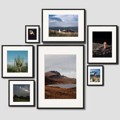 高端无酸画 画框定制相框卡纸海报铝合金装裱挂墙摆台打印加相框