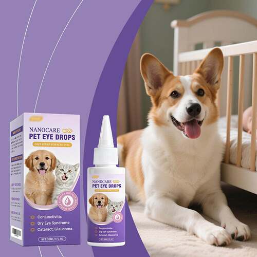 Pet Eye Drops - Gentle Formula for Moisturizing and Cleaning