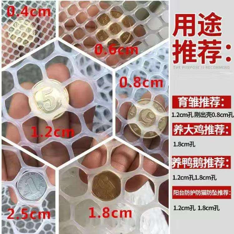 养殖塑料平网防护阳台防坠网格育雏漏鸡鸭鹅蜂蚕胶网漏粪网