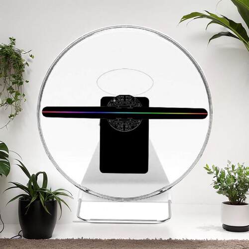 30cm内电桌面3D全息广告风扇悬浮立体led屏高清手持LED3D全息风扇