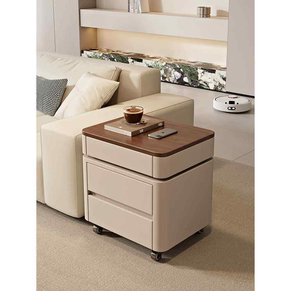 沙几发边几边柜可升降YQ-D02厅家用侧边客柜小代茶几移动角简约现