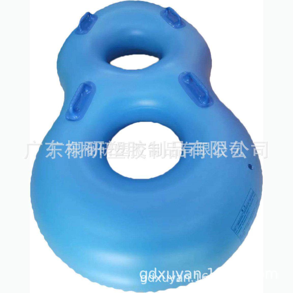 现货水乐园滑具充气单双人皮筏滑水圈亲子游划水圈加厚游泳圈筏子