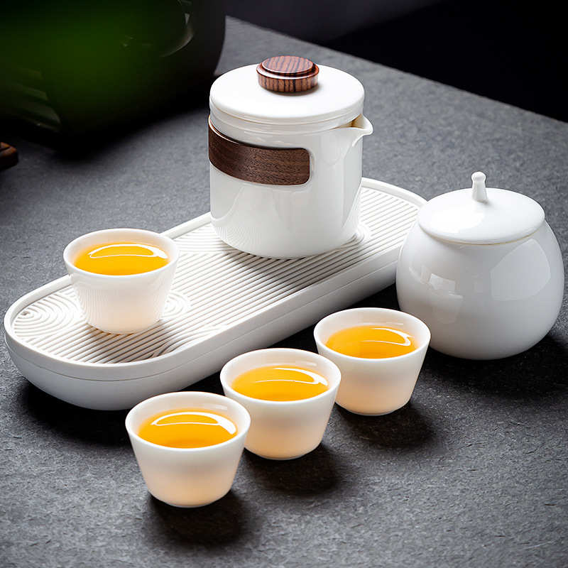 便携式旅行茶具套装2024新款户外功夫茶杯办公露营全套泡茶壶茶杯