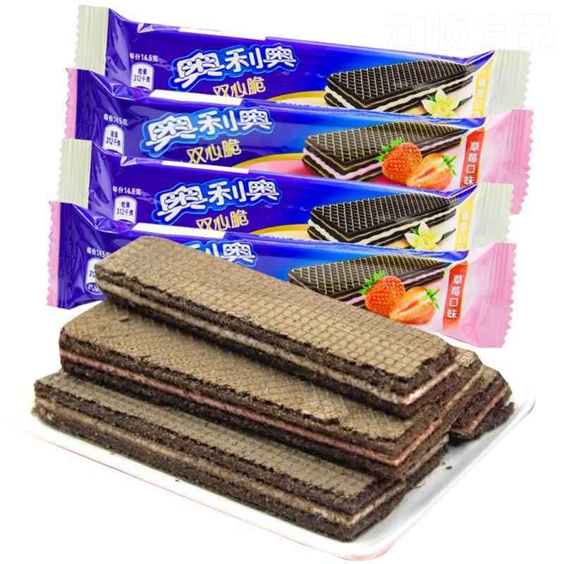 奥利奥心脆威NLI化饼干巧克棒可夹心棒双散可装多口味实惠装休闲