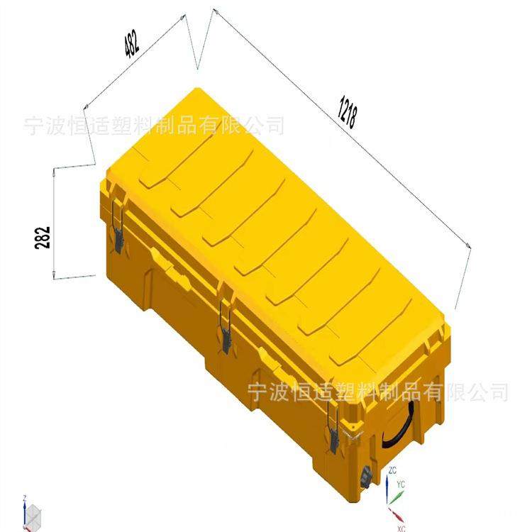 车载工具箱PE滚塑露营工具箱110L超大容量工具整理收纳箱