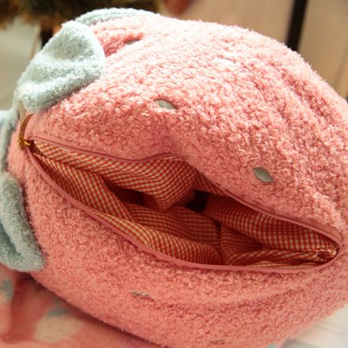 高档ins甜美软绵绵草仙人掌抱枕盖毯午睡靠垫被子两空用公办莓室