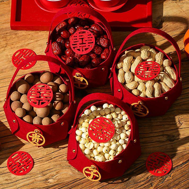结婚的红枣桂圆花莲子礼盒早生生贵用子干果喜事提篮组合,节庆用品/礼品,陪嫁用品套装,淘宝优惠券,粉丝福利购,淘宝优惠卷