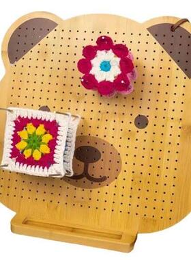9.3 Inch Bamboo Crochet Bing Board Bear Bing Mat