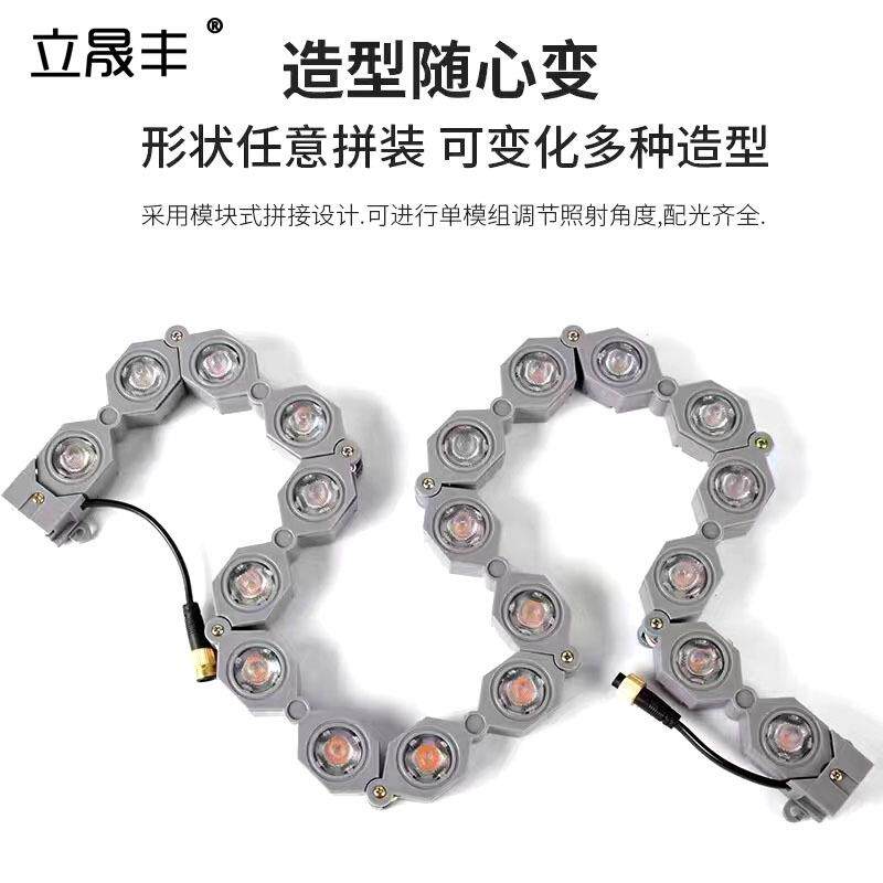 可折弯线条灯柔性洗墙灯户外防水折叠弯曲外墙圆柱高亮抱树灯