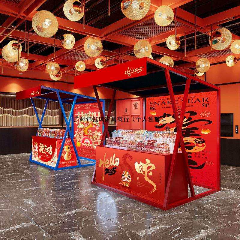 集市摊位架夜市摆摊桌地摊铁架子商场活动售货台移动美食街小吃摊