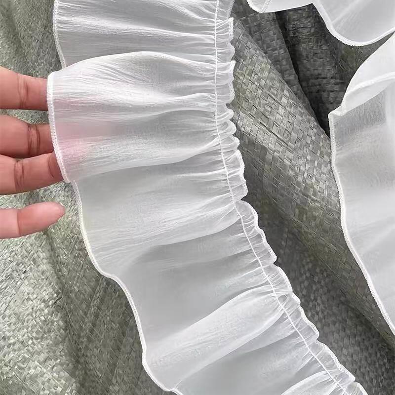 窗帘花边高档蕾丝花边辅料diy服饰装饰娃衣服加长花艺褶皱边手工
