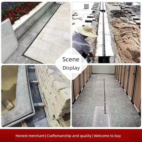 不锈钢线性排水沟 缝隙水沟盖板 304缝隙式排水槽盖板 线性排水沟