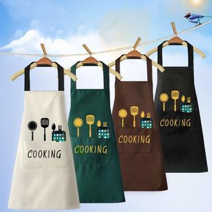 围裙家用厨房做饭围腰防水防油女工作男餐饮商用2024洋气泓纳