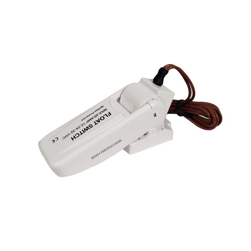 直销潜水泵浮力开关舱底泵浮球开关 浮子感应控制开关12v/24v通用