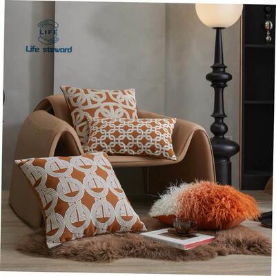 几何沙发靠背套床头方形抱枕靠背靠枕套cushion cover pillowcase