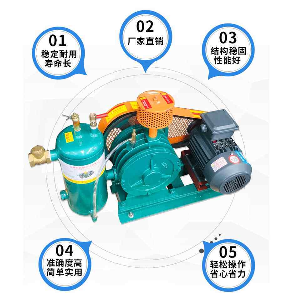 小型生活污水处理用回转式鼓风机HZZ40S低噪音山东厂家销售p