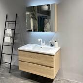 L7浴室柜小户型日式 约组合洗漱台一体简盆陶瓷盆四木周水原挡876