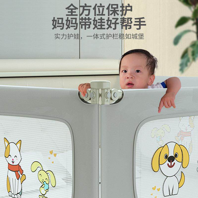免打孔床围栏宝宝防摔床护栏婴儿防护栏儿童防掉床一体式免打钉