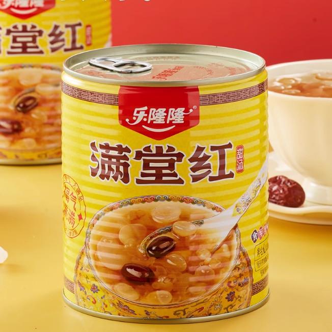 【乐隆隆满堂红雪耳银耳羹850g】喜婚宴酒席乡厨商用甜品甜汤罐头