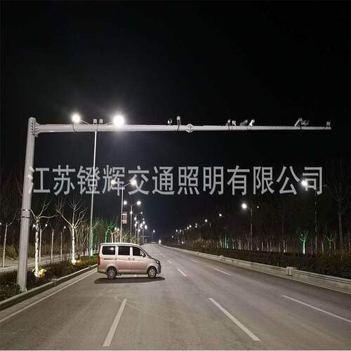 交通监控杆组合杆6米8米小区道路多功能电子卡口八角监控立杆灯杆