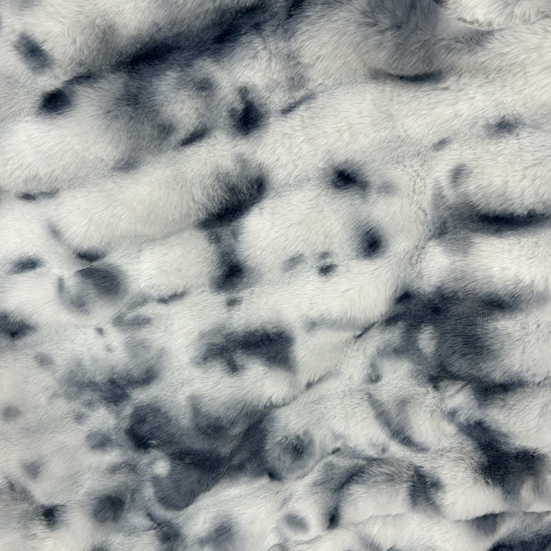 扎染兔沙料兔厂家纺泡泡毛绒床上用品绒面面料发套批发绒布家印花